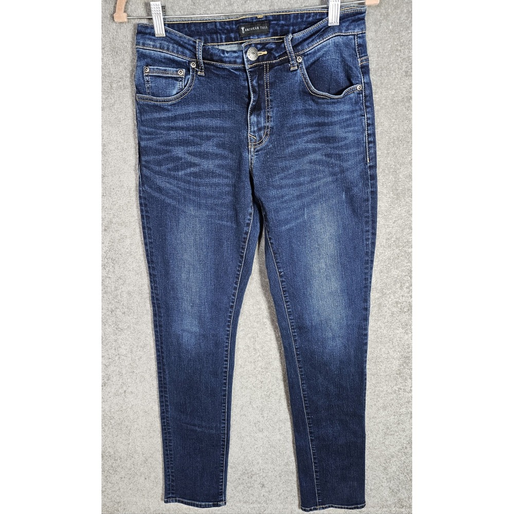 American Tall Carman Fit Brennan Wash Jeans Mens Size 30x34 Blue Stretch Pockets